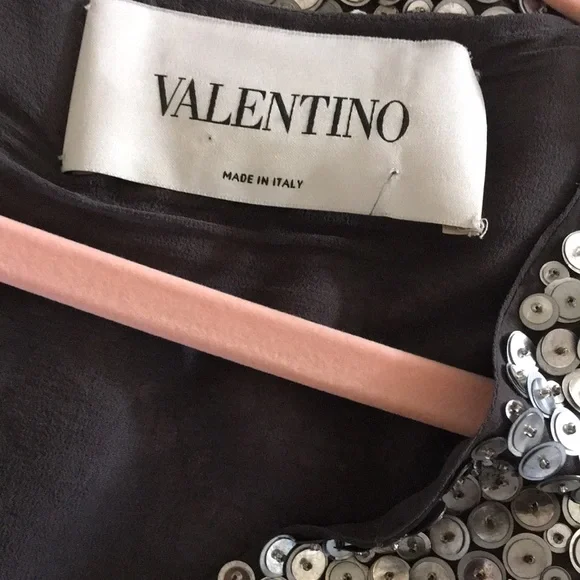 ASO Blair Waldorf Gossip Girl Valentino Sequin Silk Dress US 8 - Picture 11 of 12